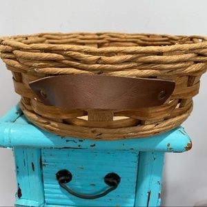 Vintage Pyrex Casserole Dish Wicker Holder Corning